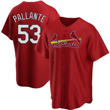 Andre Pallante Men's Nike Cream St. Louis Cardinals Alternate Replica Custom Jersey Size: Small