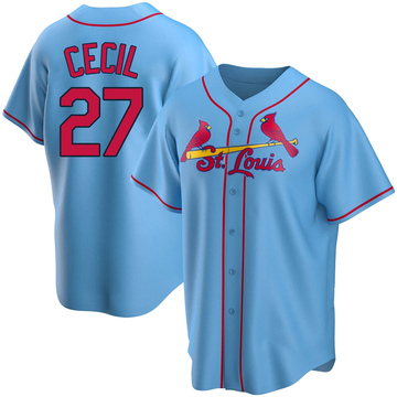 St. Louis Cardinals Brett Cecil #21 Game Issued Signed White Jersey 40  DP44857