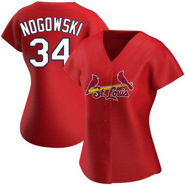 2021 St Louis Cardinals John Nogowski #34 Game Issued P Used White Jersey  45 P 3