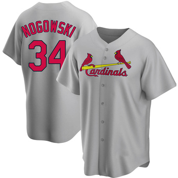 2021 St Louis Cardinals John Nogowski #34 Game Issued P Used White Jersey  45 P 3