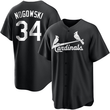 2021 St Louis Cardinals John Nogowski #34 Game Issued P Used White Jersey  45 P 3