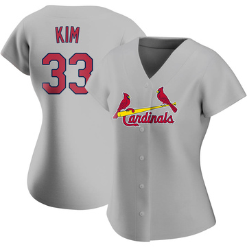 Cardinals Authentics: Team Issued 2021 Kwang-hyun Kim Road Jersey