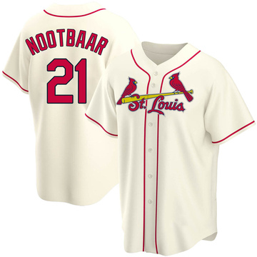 Replica Lars Nootbaar Men's St. Louis Cardinals Cream Alternate Jersey