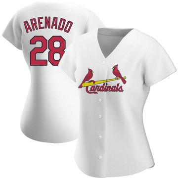 Jersey Ninja - St Louis Cardinals Red Nolan Arenado Crossover Hockey Jersey