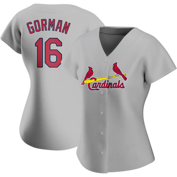 Nike Youth St. Louis Cardinals Nolan Gorman #16 White Cool Base