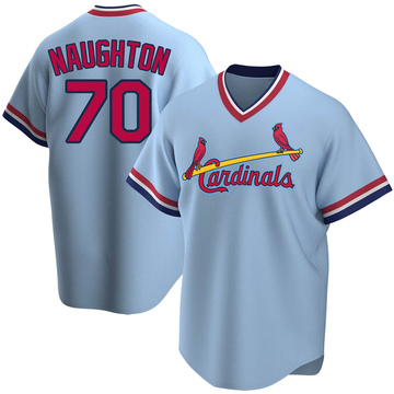 Packy Naughton Men's Nike White St. Louis Cardinals Home Replica Custom Jersey Size: Extra Large