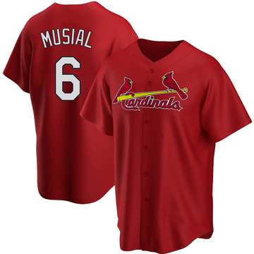 1990 Stan The Man (Musial) St. Louis Cardinals T-Shirt – Red