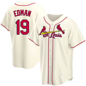 Nike Men's St. Louis Cardinals Tommy Edman #19 White Cool Base Home Jersey