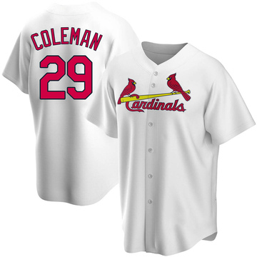 Vince Coleman Signed St Louis White Baseball Jersey (JSA) — RSA