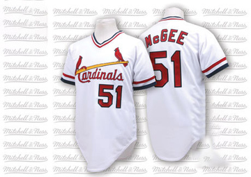 Cardinals #51 Willie McGee Grey Flexbase Authentic  Collection Cooperstown Stitched MLB Jersey