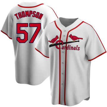 Zack Thompson Men's Nike White St. Louis Cardinals Home Replica Custom Jersey Size: Small